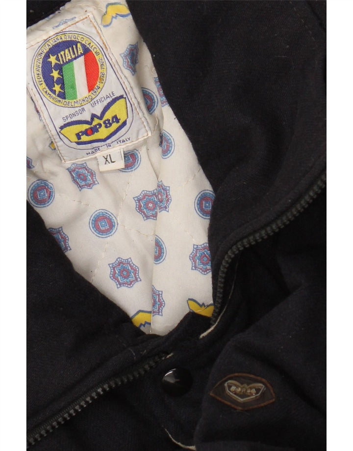 POP 84 Bomberjakke til mænd UK 42 XL Marineblå Uld