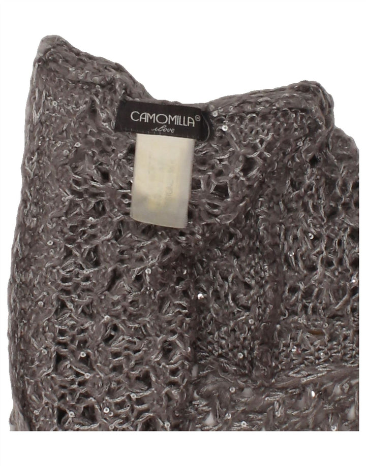 VINTAGE Womens Cowl Scarf One Size Grey Acrylic | Vintage Vintage | Thrift | Second-Hand Vintage | Used Clothing | Messina Hembry 