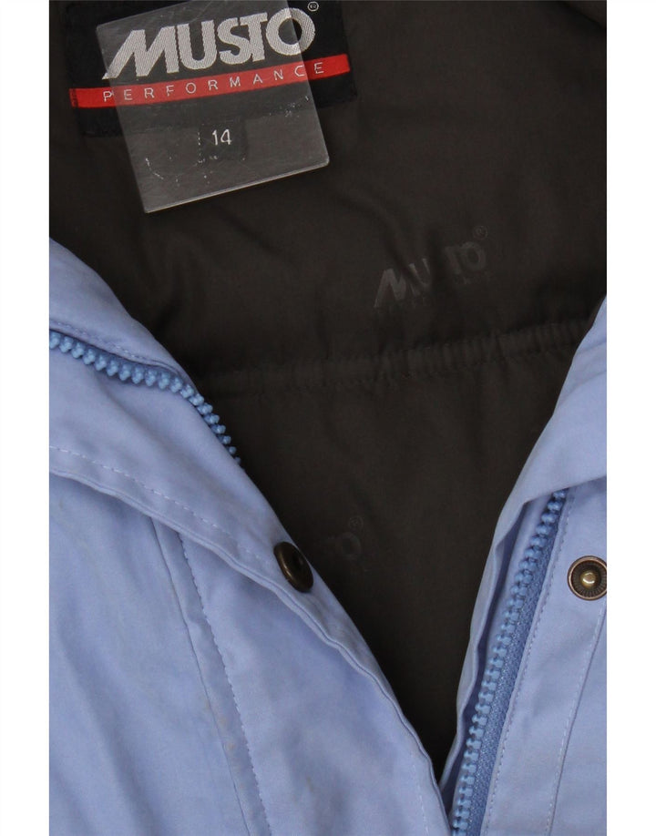 Musto Polstret Damejakke UK 14 Stor Blå Polyester