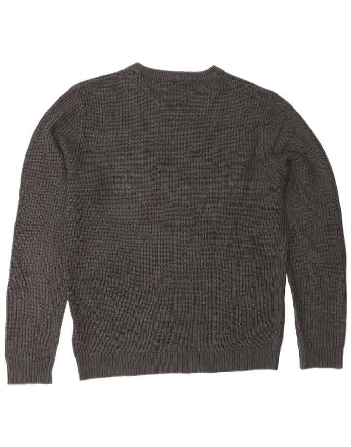 Jack & Jones Herre Crew Neck Jumper Sweater Stor Grå Akryl