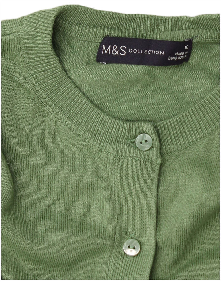 Marks & Spencer Dame Cardigan Sweater UK 10 Small Green