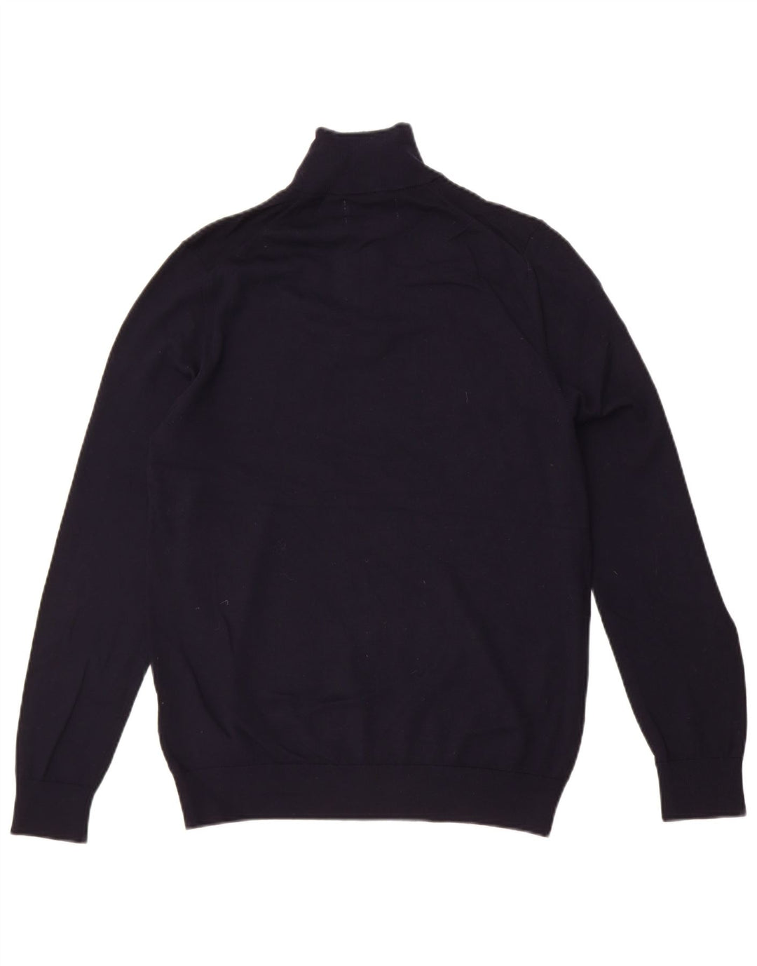 Marks & Spencer Herre Autograph Zip Neck Jumper Sweater Medium Navy Blue