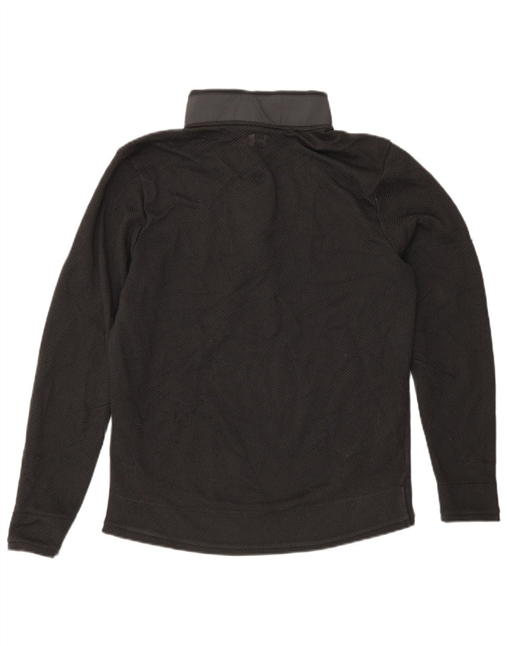 Under Armour Dame Cold Gear Pullover Træningsdragt Top UK 14 Medium Sort