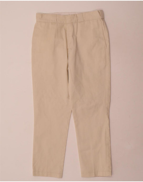 Dickies Lige Chinobukser til mænd W32 L28 Beige Polyester