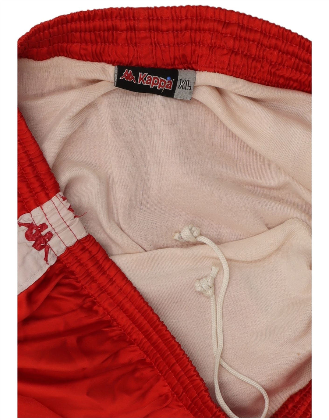Kappa Herre grafiske sportsshorts XL Rød Colourblock Polyester