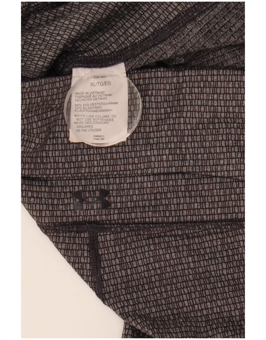 UNDER ARMOR Dame Slim Fit Crop Leggings UK 18 XL Grå Geometrisk