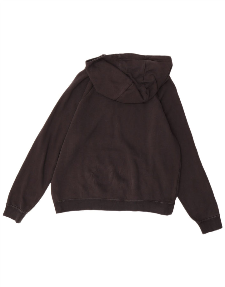 NIKE Womens Hoodie Jumper UK 14 Medium Black Cotton