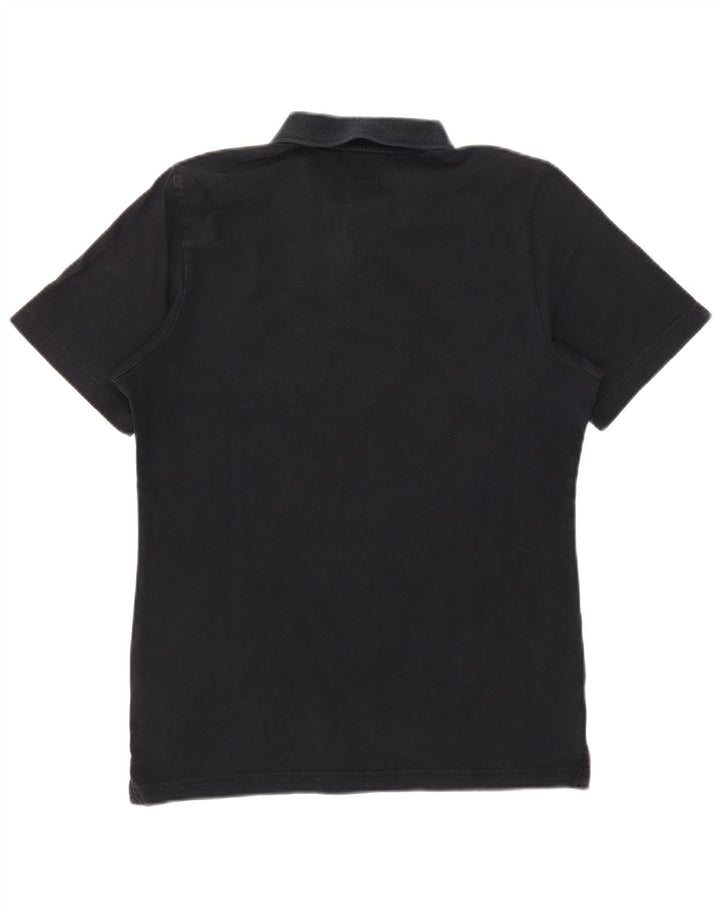 ADIDAS Poloshirt til mænd Lille sort Colourblock Bomuld