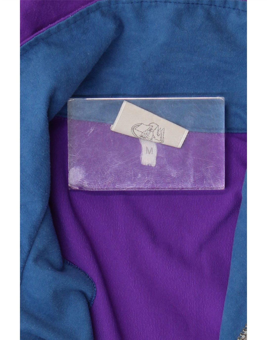 Greenstone Park Herre Zip Neck Sweatshirt Jumper Medium Lilla Colourblock