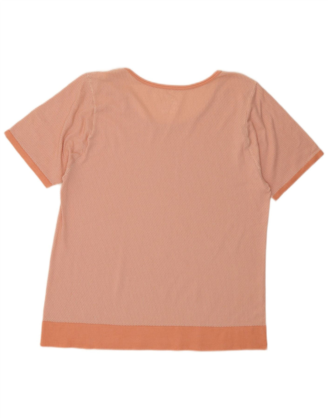 ADIDAS Dame Dri Fit T-Shirt Top UK 18 XL Orange Colourblock