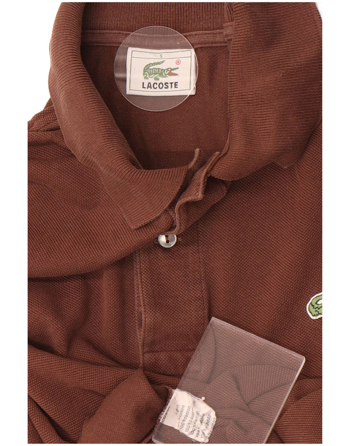 Lacoste Herre poloskjorte str. 5 Stor brun bomuld