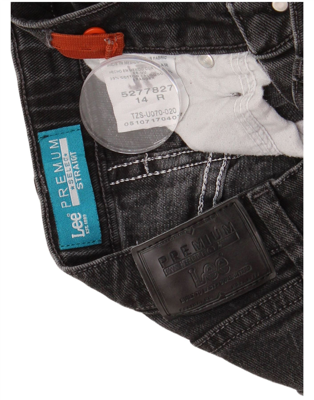 LEE Straight Jeans til drenge 13-14 år W26 L28 Sort bomuld