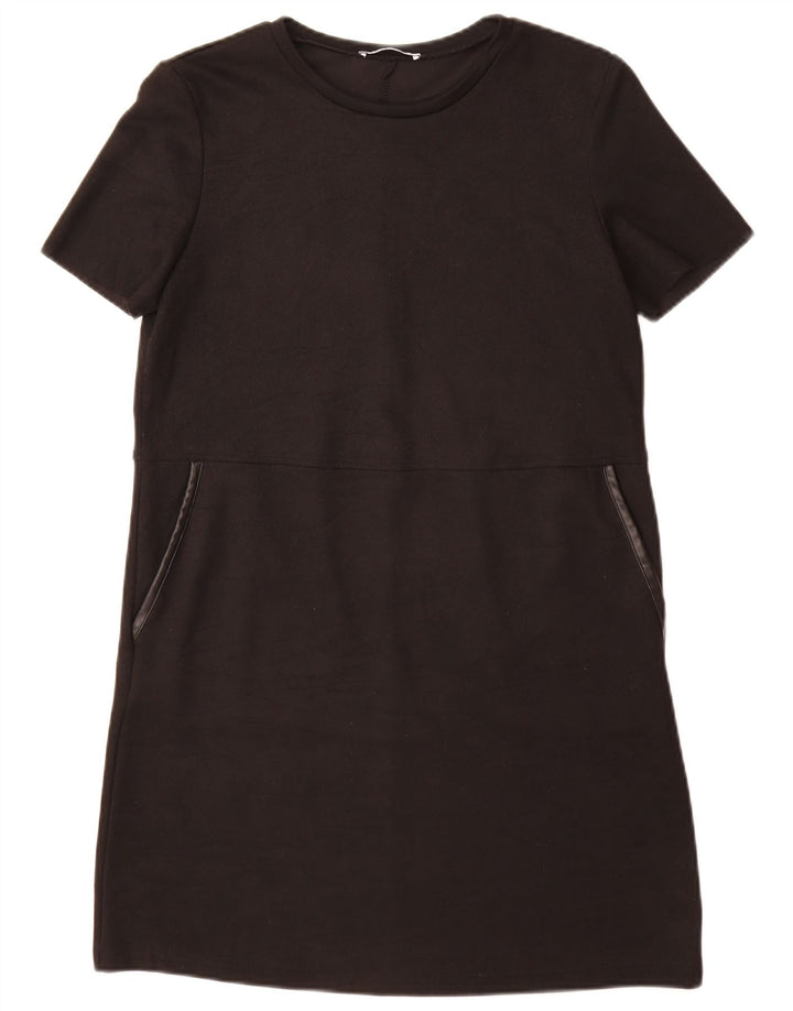 Zara Womens Shift Dress UK 10 Small Black