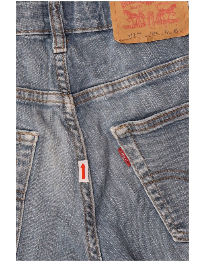 Levi's Boys 511 Slim Jeans 11-12 år W26 L26 Blue Cotton Classic