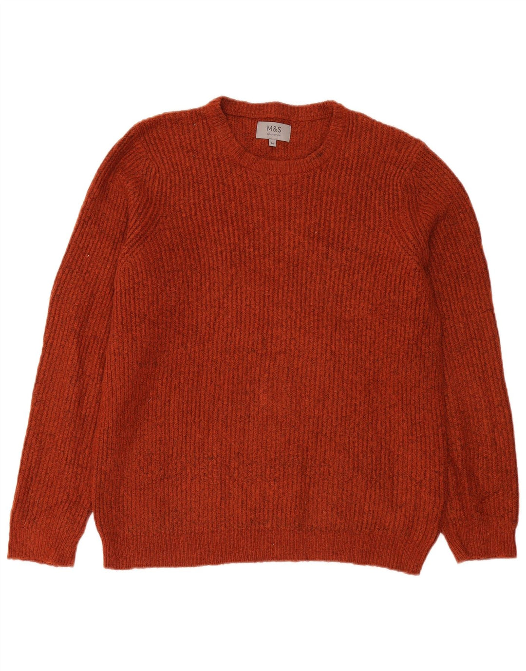 Marks & Spencer Herretrøjetrøje med rund hals Medium Burgund akryl