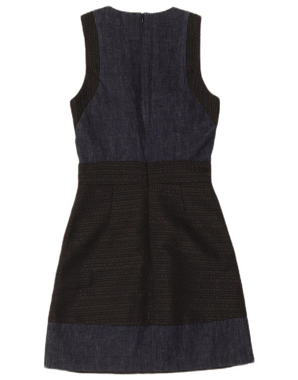 Armani Exchange Kvinders Ærmeløs Skede Kjole US 0 XS Sort Colourblock