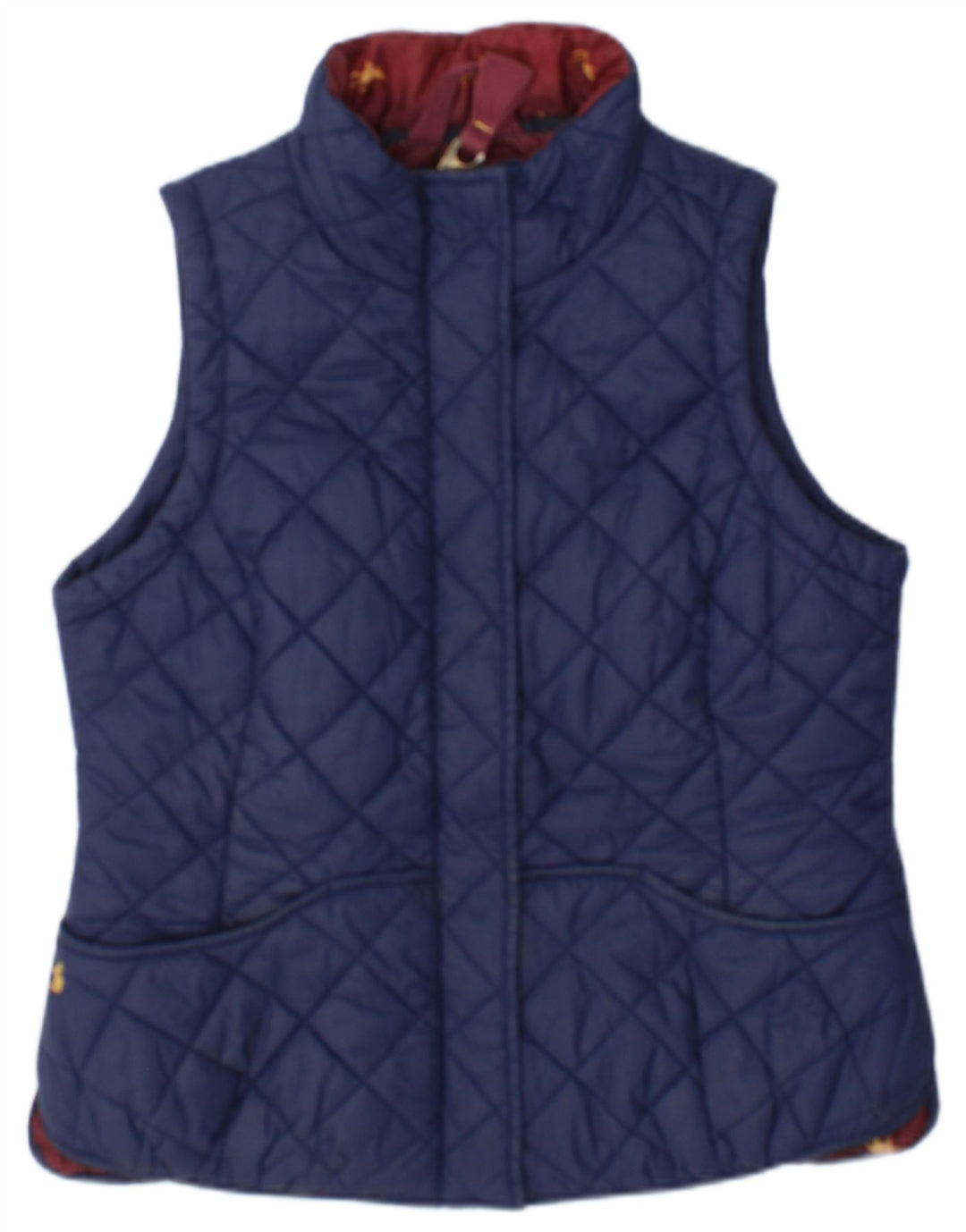 Tom Joule Dame Quilted Gilet UK 14 Large Navy Blue Polyamide