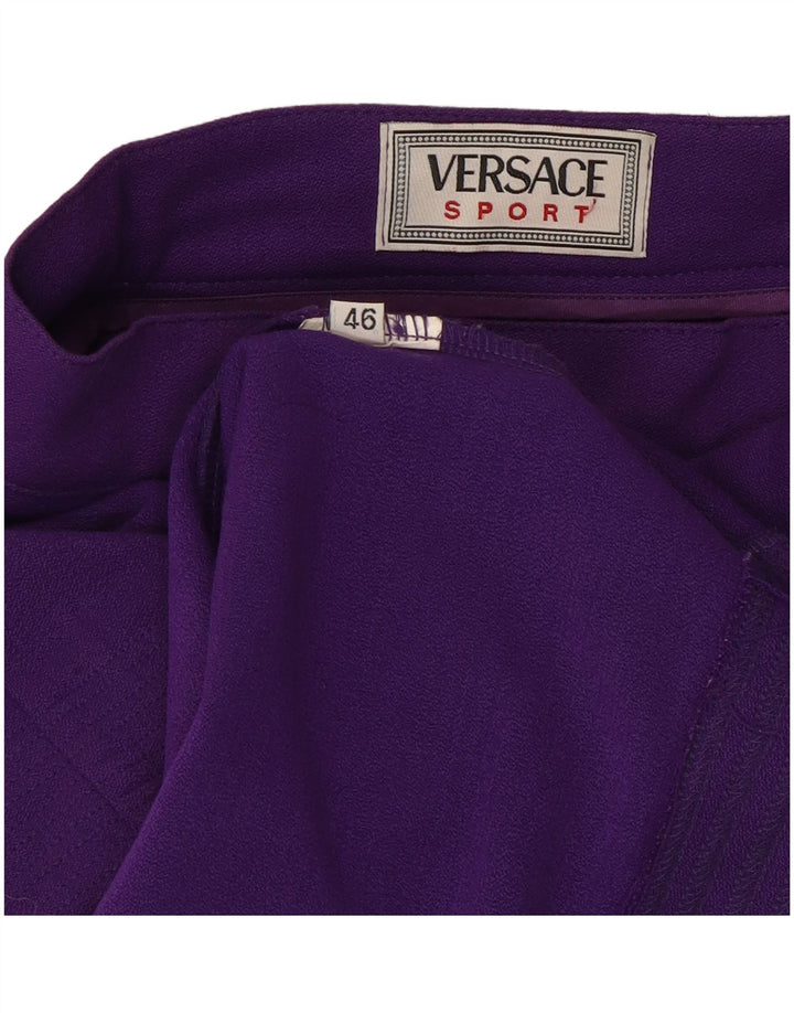Versace Pencil Skirt til kvinder IT 46 Large W30 Purple