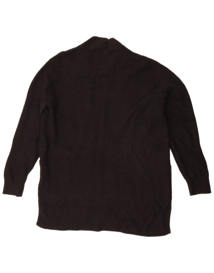 Marks & Spencer Dame Oversized Open Cardigan Sweater UK 14 Large Black