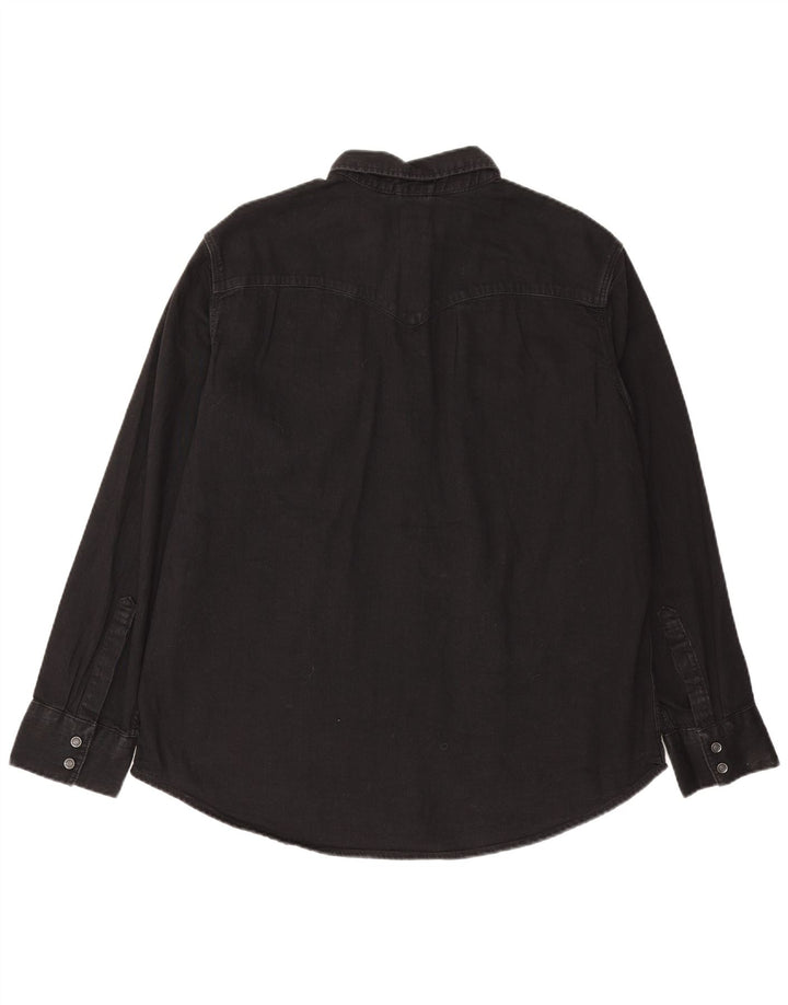 Levi's Herre standard denimskjorte XL sort bomuld