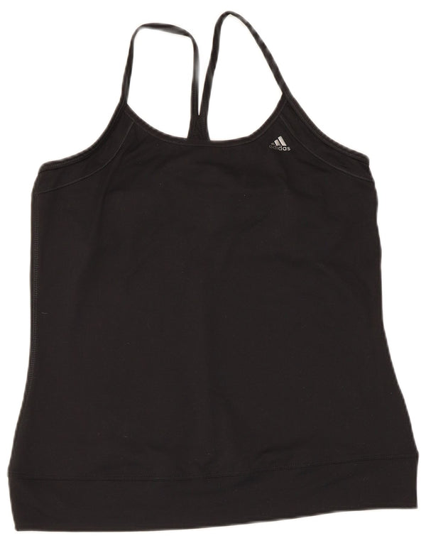 Adidas Dame Climalite Cami Top UK 16 Large Black Polyester