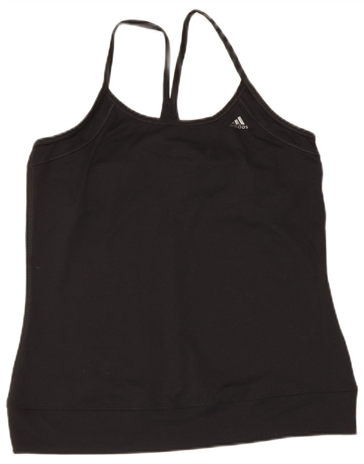 Adidas Dame Climalite Cami Top UK 16 Large Black Polyester
