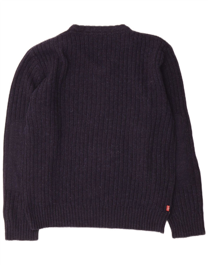 Levi's Herre V-hals sweater Stor marineblå uld