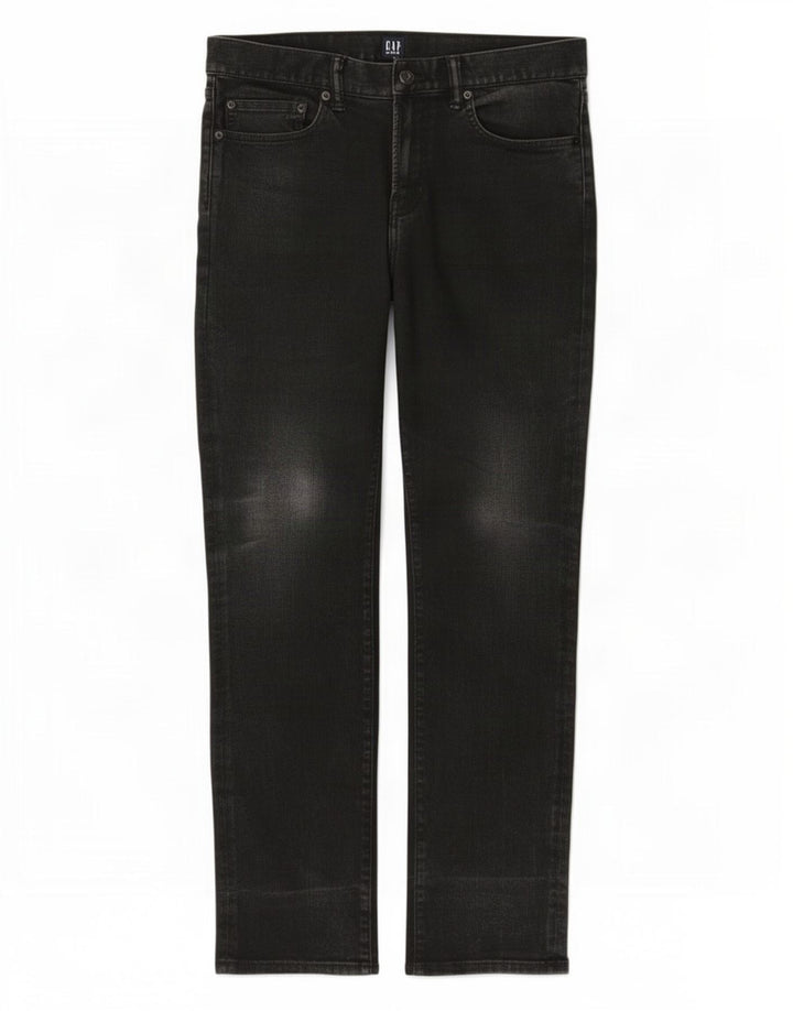 Gap Straight Jeans til mænd W32 L32 Sort bomuld