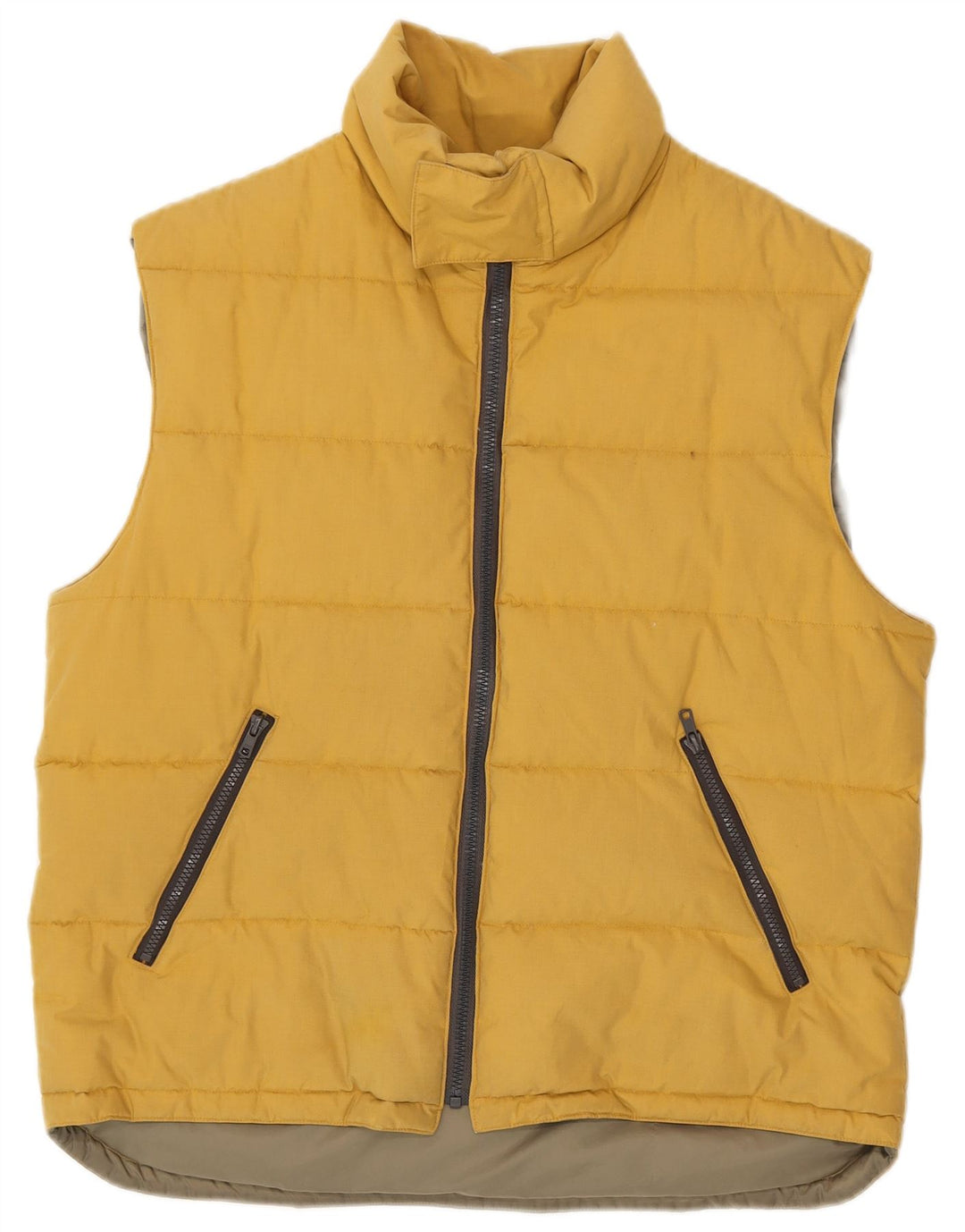 Sergio Tacchini Herre Polstret Gilet UK 40 Large Yellow
