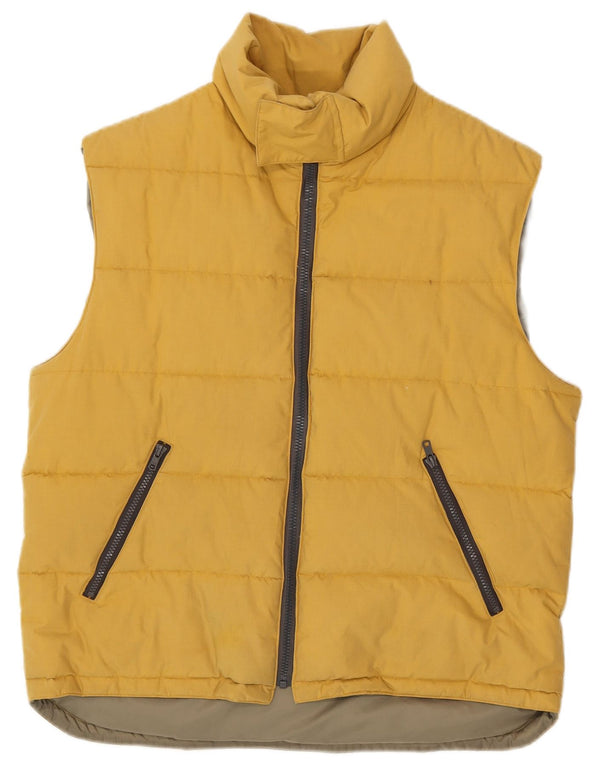Sergio Tacchini Herre Polstret Gilet UK 40 Large Yellow