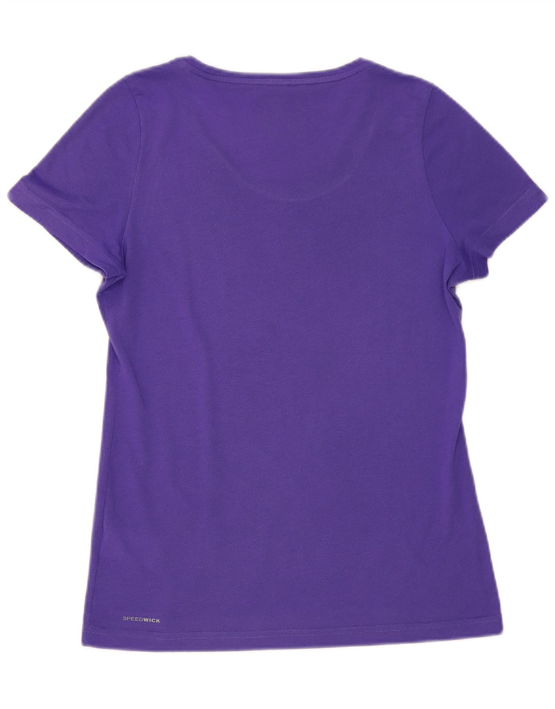 Reebok Dame T-Shirt Top UK 12 Medium Lilla Polyester