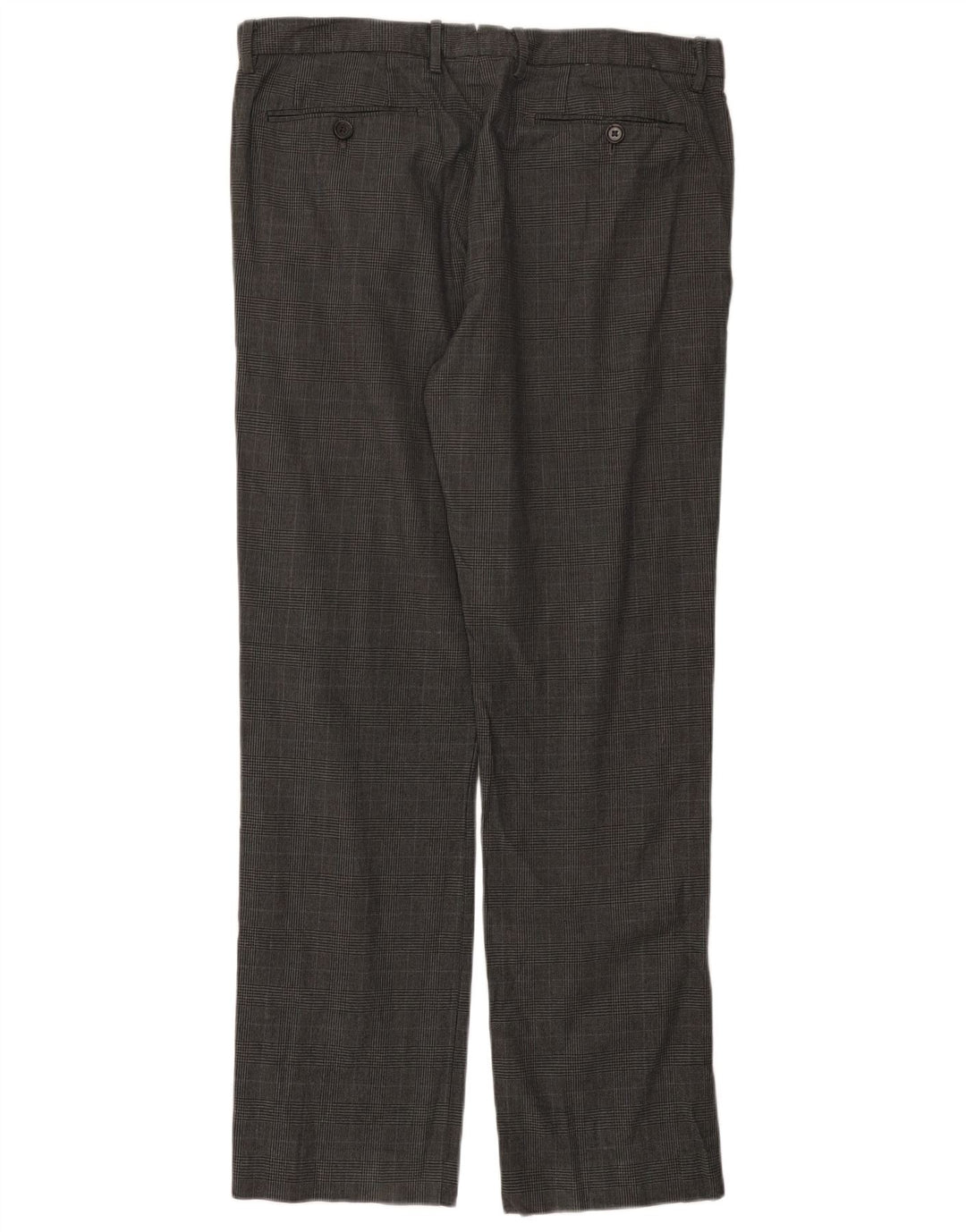 Gap Herre Extra Sim Fit Chinobukser W34 L32 Grå ternet bomuld