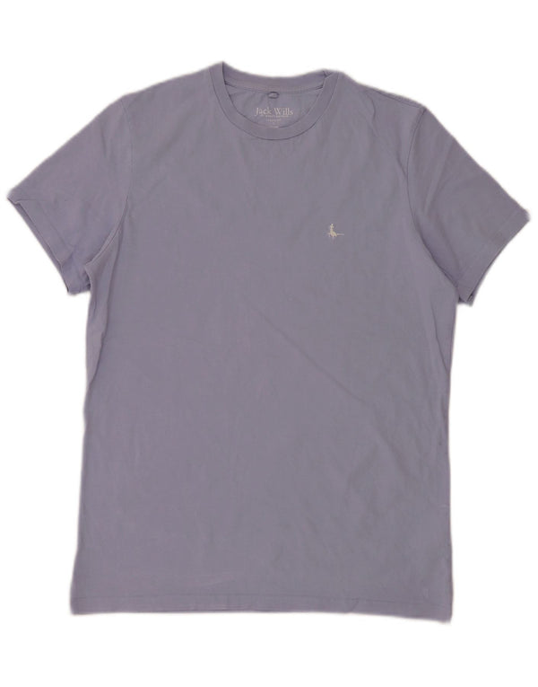 Jack Wills Mens Classic Fit T-Shirt Top Small Purple Cotton