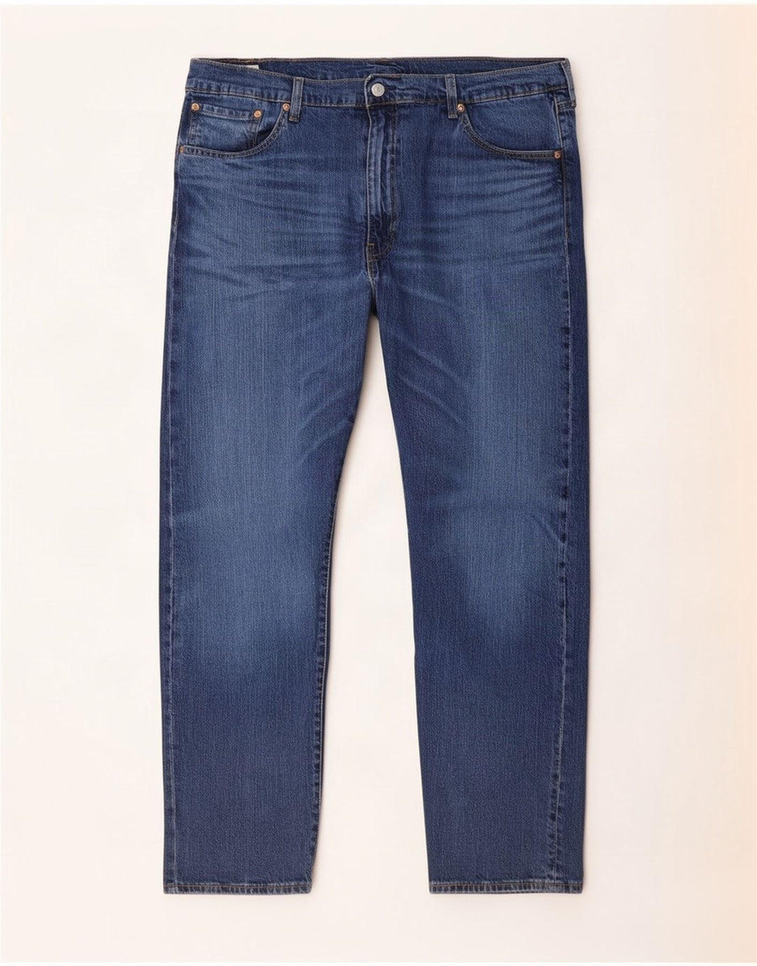 Levi's Herre 502 tilspidsede jeans W44 L27 blå bomuld