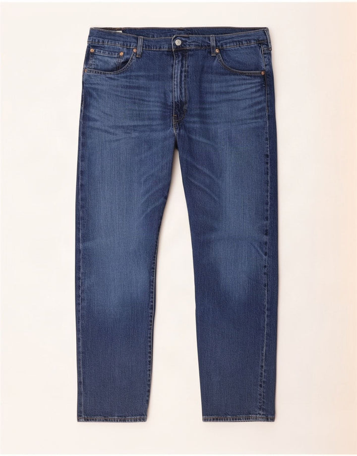 Levi's Herre 502 tilspidsede jeans W44 L27 blå bomuld