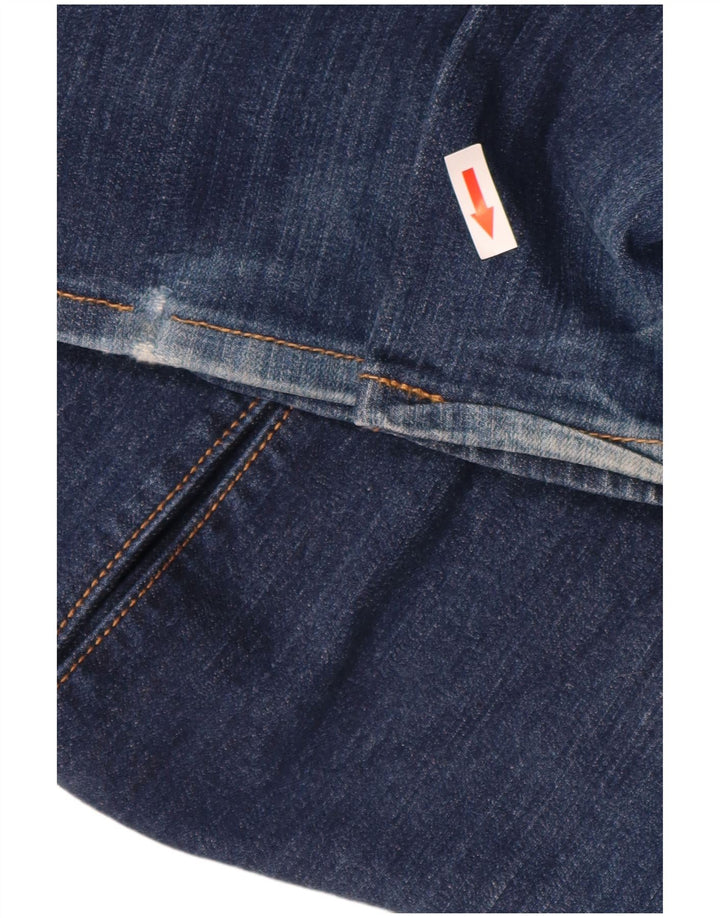Levi's Herre 501 Straight Jeans W38 L32 Marineblå Bomuld