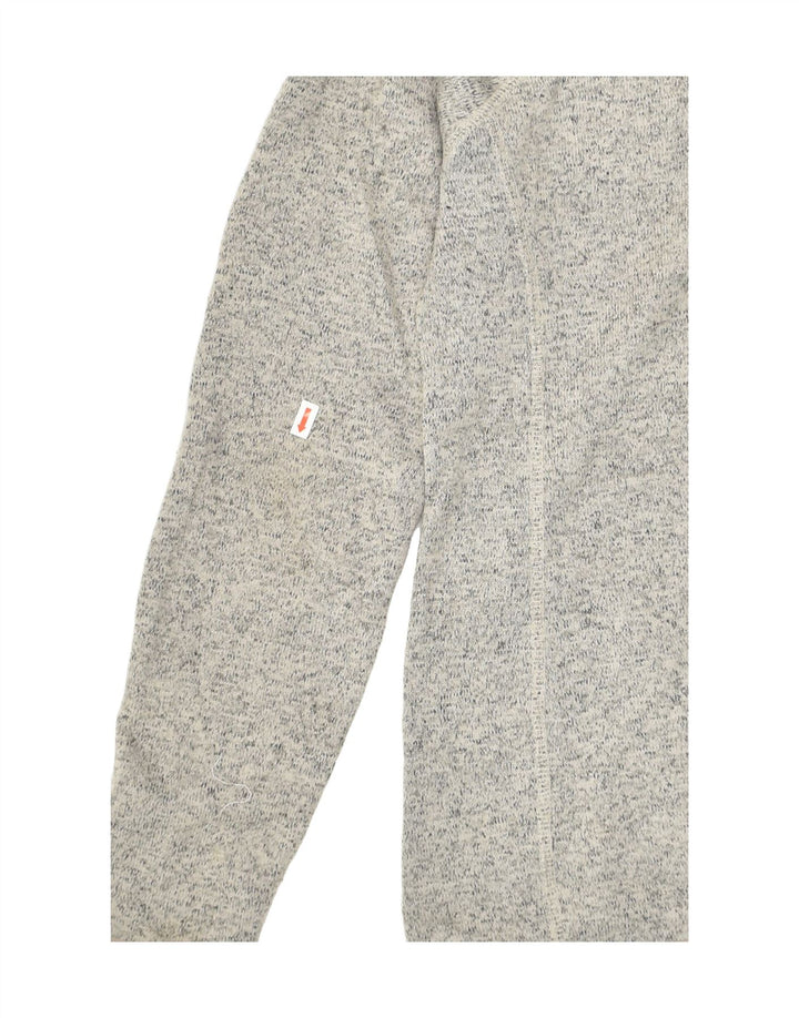 EDDIE BAUER Womens Tracksuit Top Jacket UK 16 Large Grey Flecked Polyester | Vintage Eddie Bauer | Thrift | Second-Hand Eddie Bauer | Used Clothing | Messina Hembry 