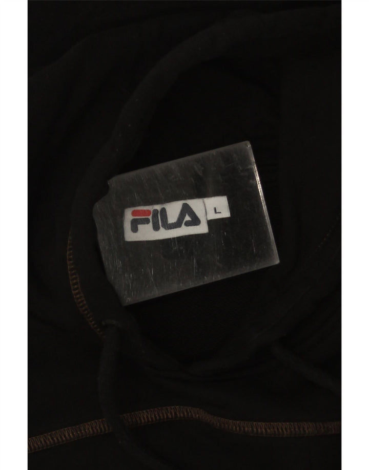 Fila Hættetrøje til mænd Stor sort bomuld