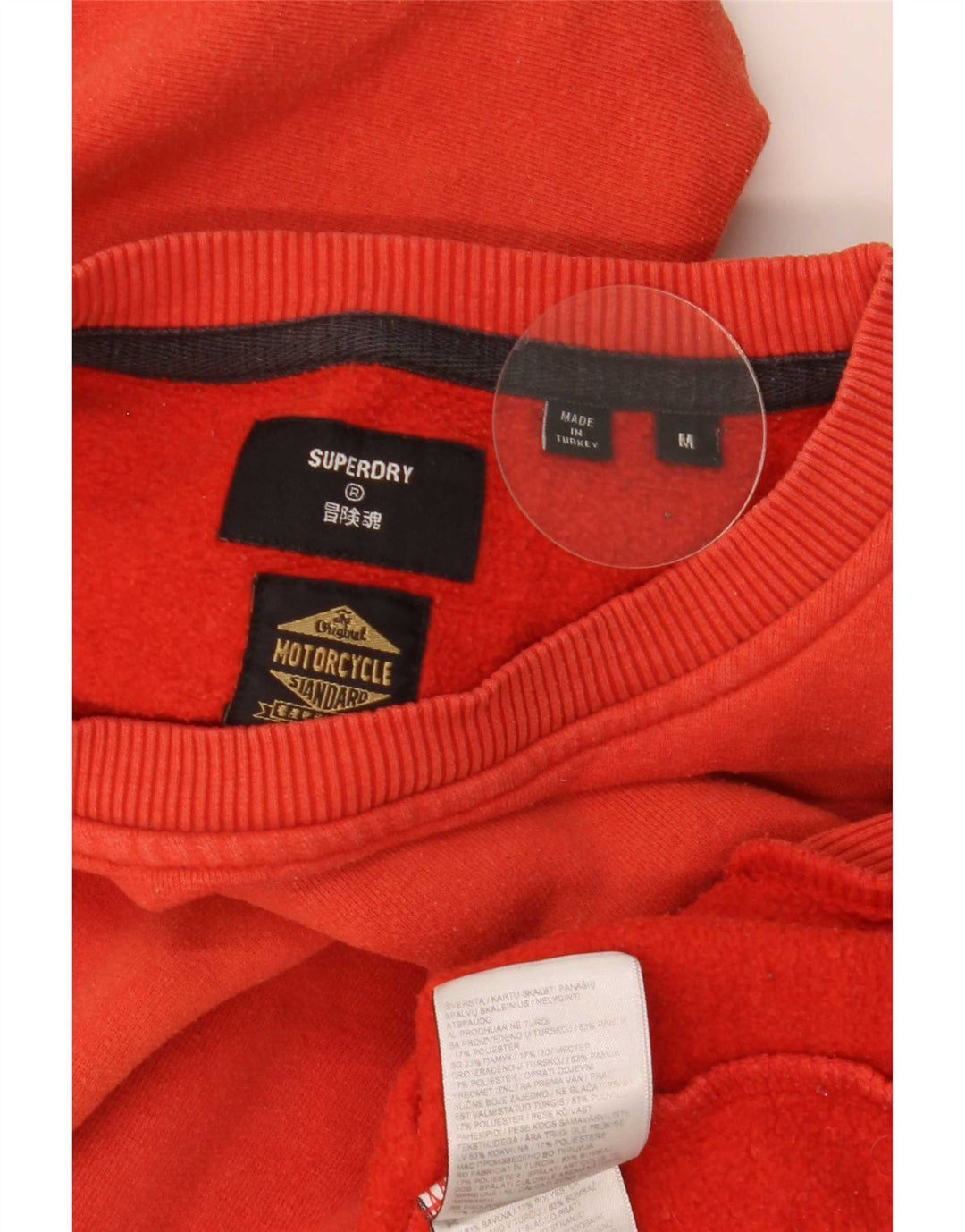 Superdry Herre grafisk sweatshirt Jumper Medium Orange Bomuld