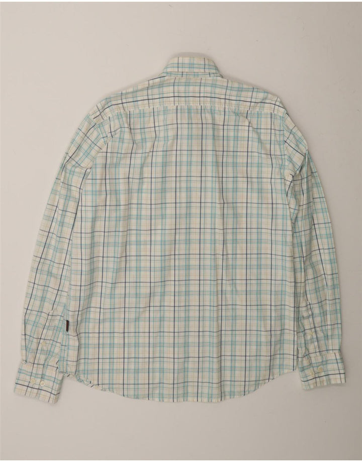 INVICTA Mens Shirt XL White Check Cotton Vintage Invicta and Second-Hand Invicta from Messina Hembry 