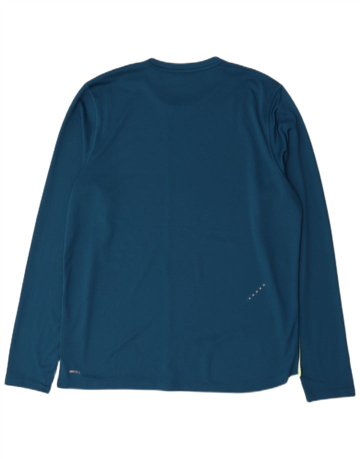 Puma Herre Top Langærmet XL Blå Colourblock