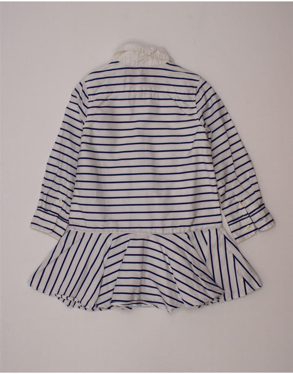 Polo Ralph Lauren Piger Pullover Skjortekjole 2-3 år Hvidstribet bomuld