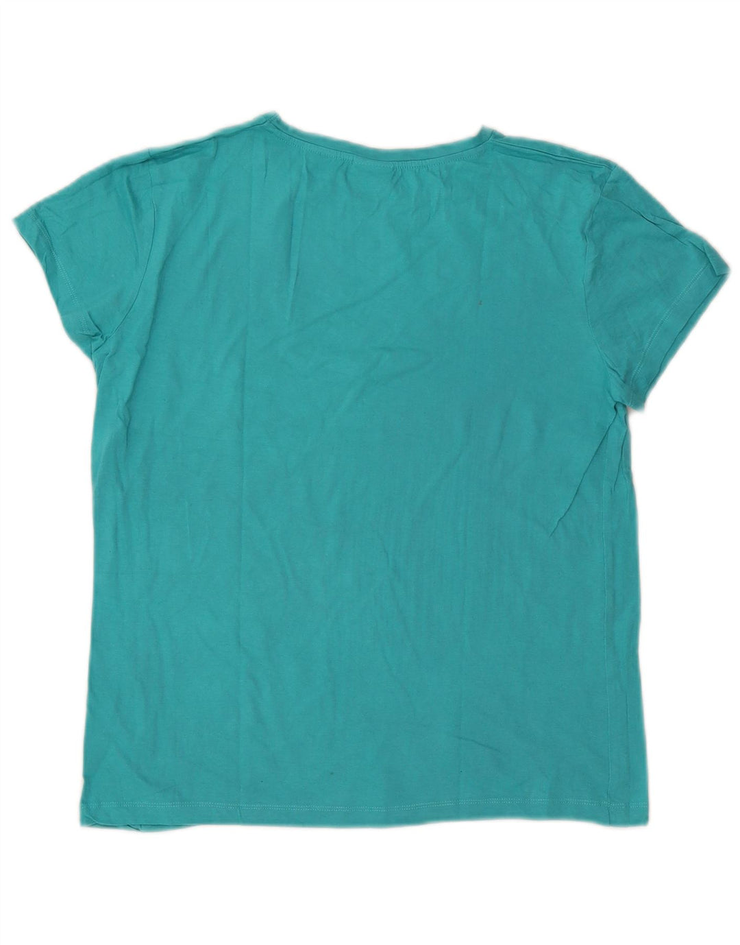 Lotto Dame T-Shirt Top UK 14 Medium Blue Cotton