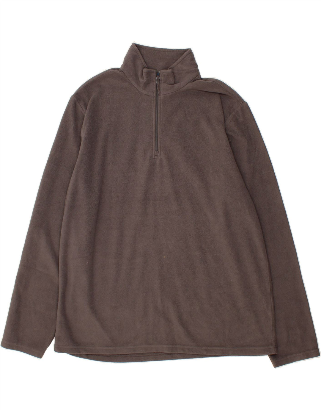 MOUNTAIN WAREHOUSE Mens Zip Neck Fleece Jumper XL Grey Polyester Vintage Mountain Warehouse and Second-Hand Mountain Warehouse from Messina Hembry 