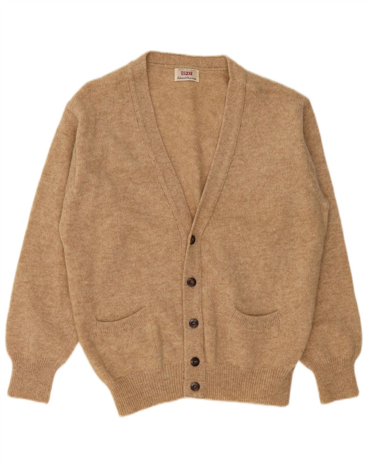 Sisley Herre Cardigan Sweater Medium Beige Uld
