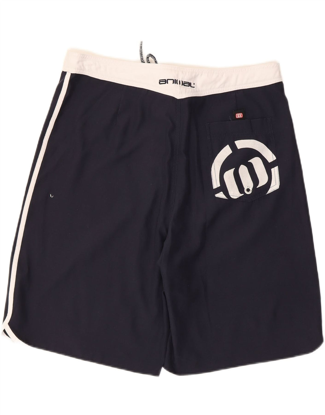 Animal Herre grafiske svømmeshorts store marineblå polyester