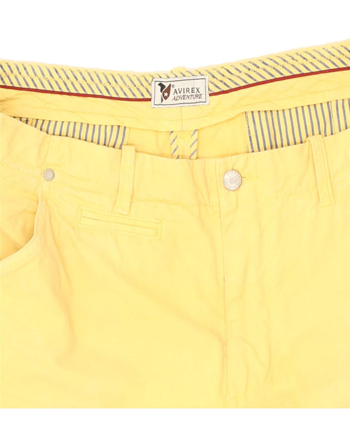 AVIREX Mens Chino Shorts W37 Large Yellow Cotton | Vintage Avirex | Thrift | Second-Hand Avirex | Used Clothing | Messina Hembry 
