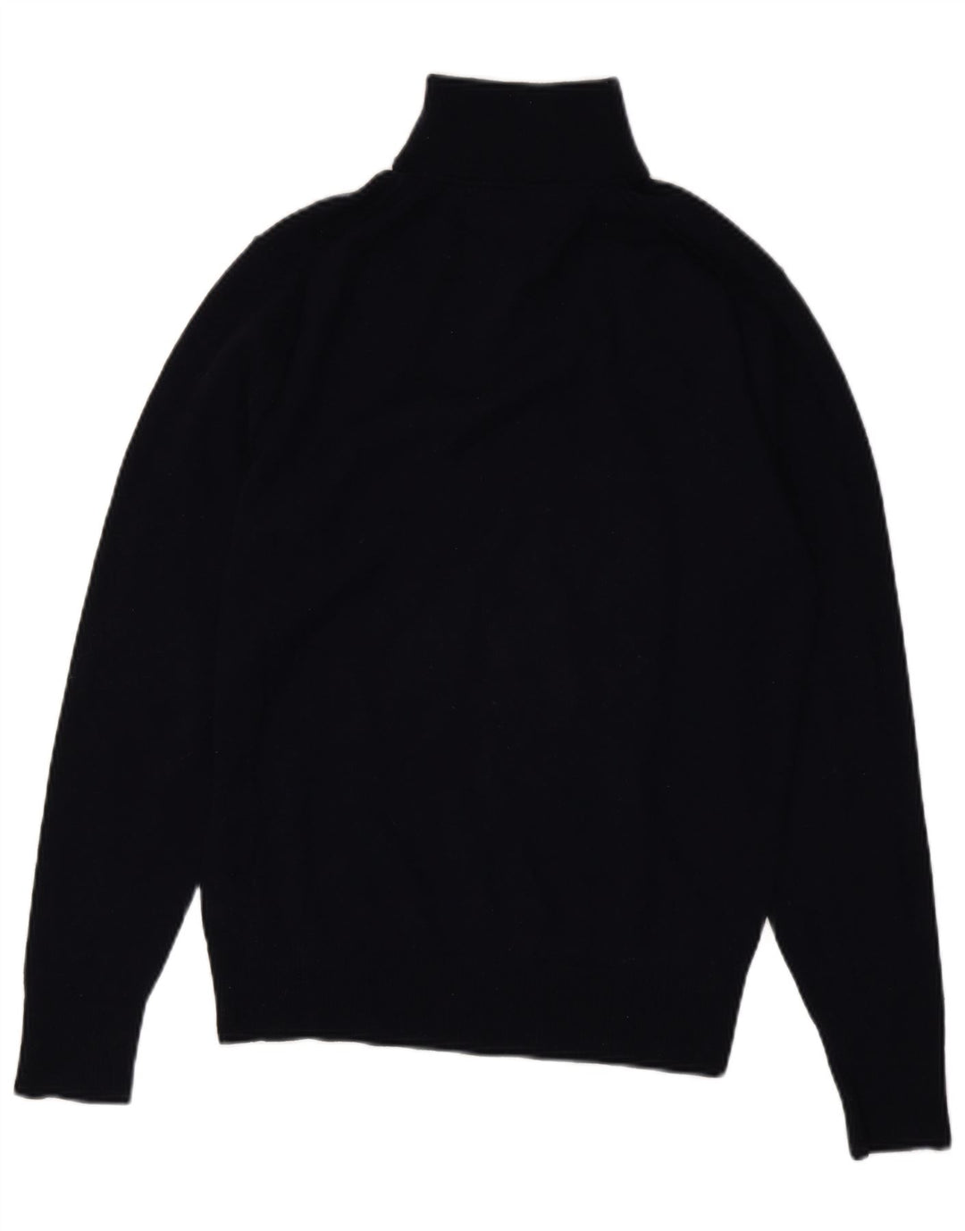 TOMMY HILFIGER Sweater med lynlås til mænd Stor marineblå lammeuld