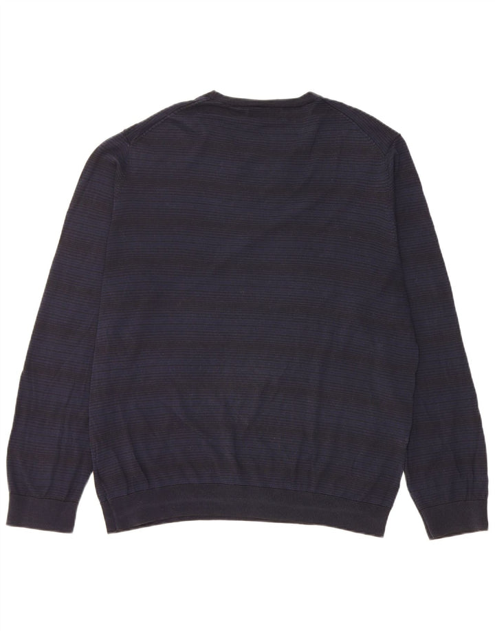 Marks & Spencer Herre Autograph Crew Neck Jumper Sweater Large Navy Blue