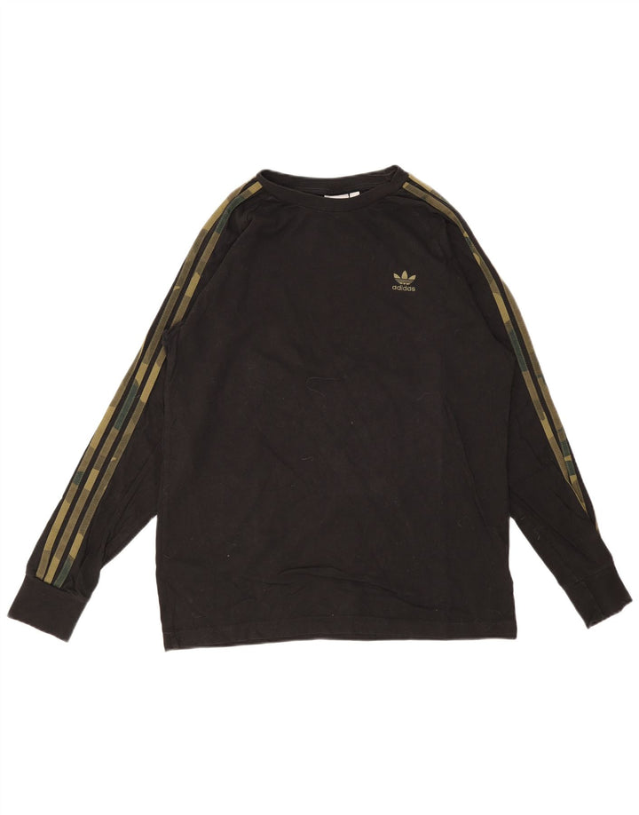 ADIDAS Herre Top Langærmet Medium Sort Bomuld